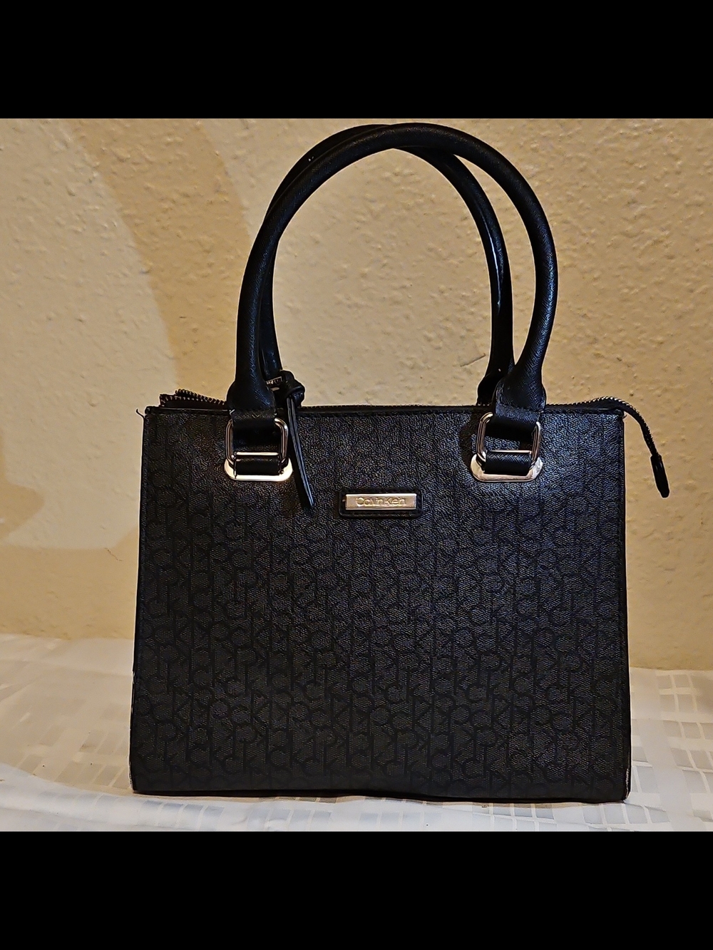 Calvin Klein Black Signature Tote Bag